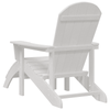 Hage lounge møbler 2 pcs Hvit 74 x 82 x 90cm Plast