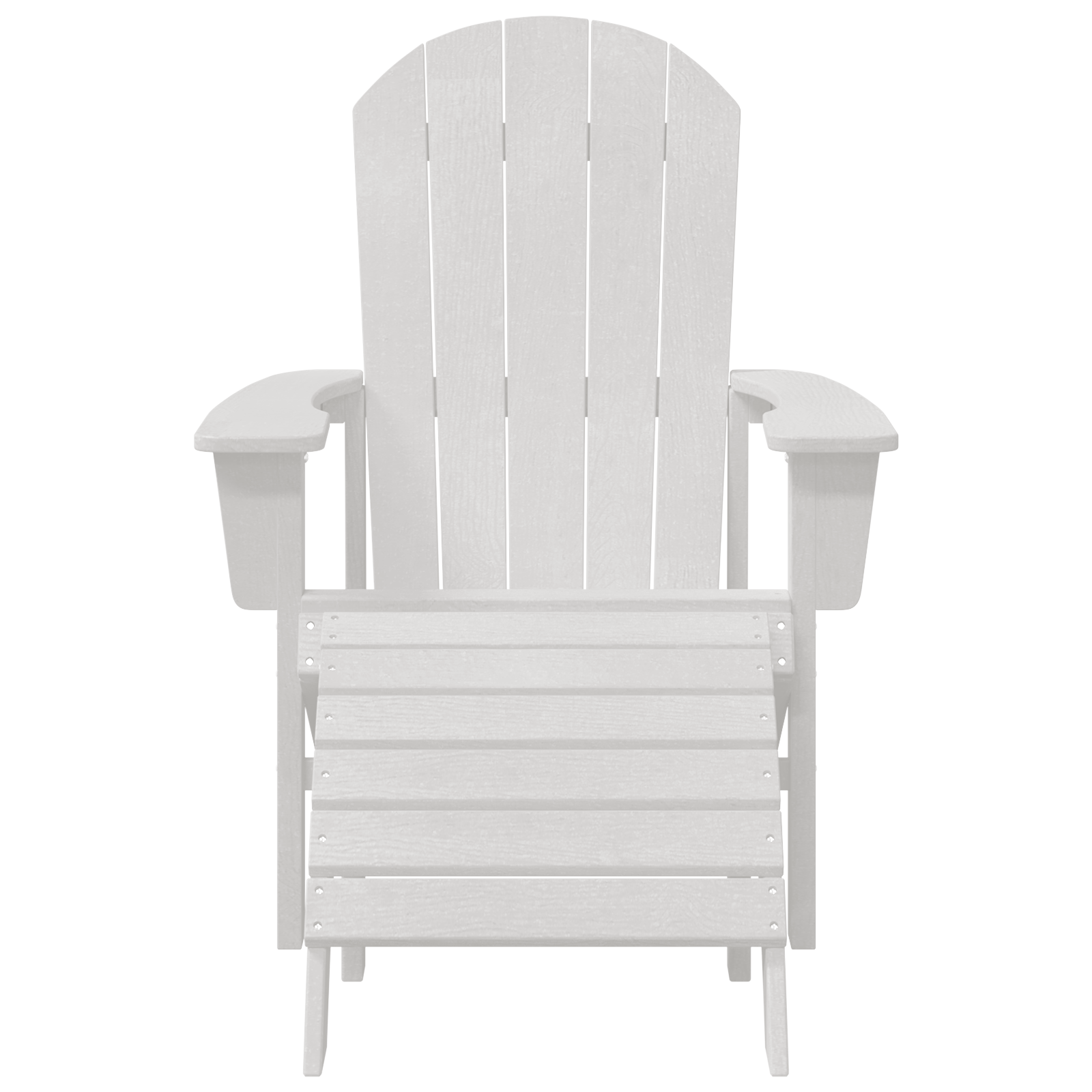 Hage lounge møbler 2 pcs Hvit 74 x 82 x 90cm Plast