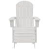 Hage lounge møbler 2 pcs Hvit 74 x 82 x 90cm Plast