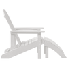 Hage lounge møbler 2 pcs Hvit 74 x 82 x 90cm Plast