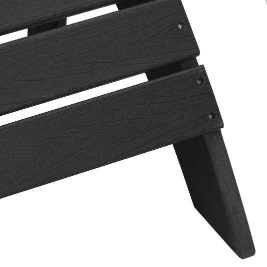 Hage Stol 2 pcs Svart 83 x 74 x 92 cm Polyethylen