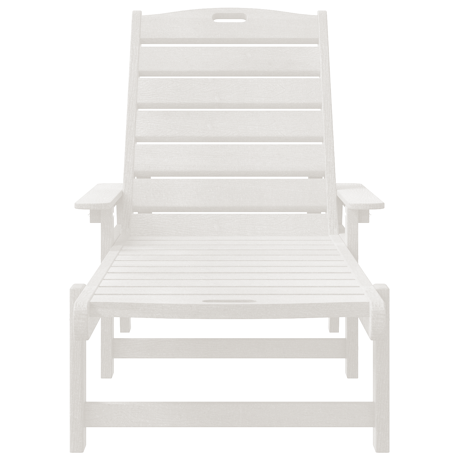 Hage lounge møbler 2 pcs Hvit 53 x 195.5 x 30cm Polyethylen
