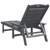 Hage lounge møbler 2 pcs Lysegrå 53 x 195.5 x 30cm Polyethylen