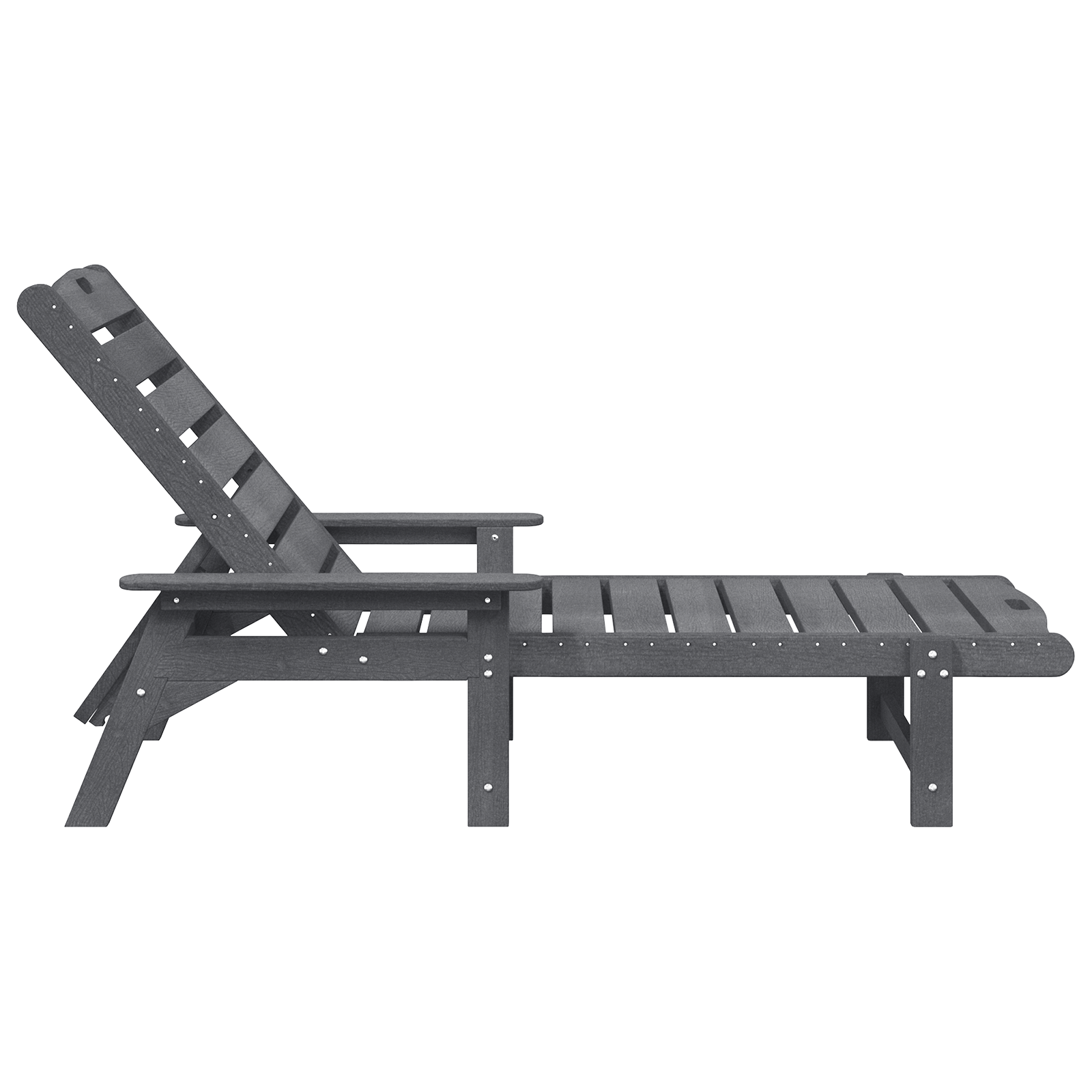 Hage lounge møbler 2 pcs Lysegrå 53 x 195.5 x 30cm Polyethylen