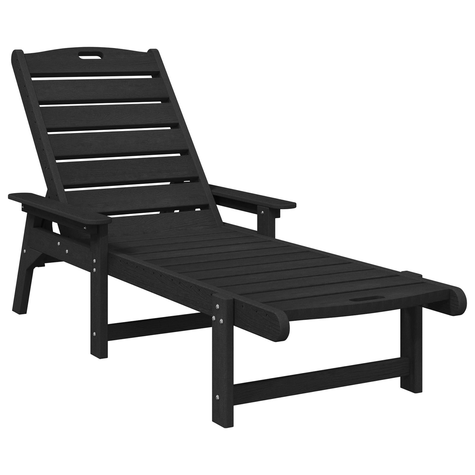 Hage lounge møbler 3 pcs Svart 38 x 38 x 46cm Polyethylen