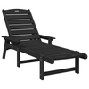 Hage lounge møbler 3 pcs Svart 38 x 38 x 46cm Polyethylen