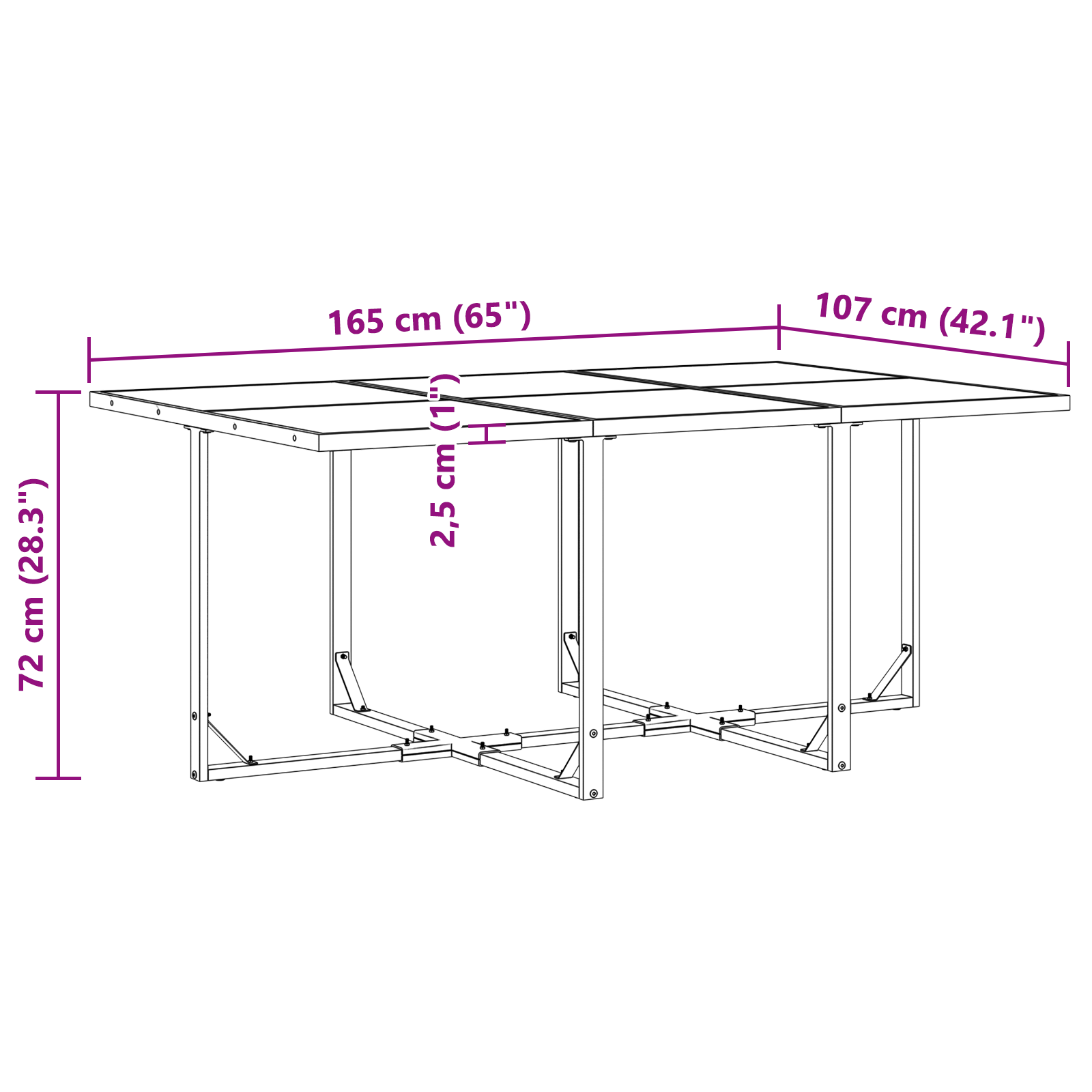 Hage Spisegruppe 11 pcs Svart Stål