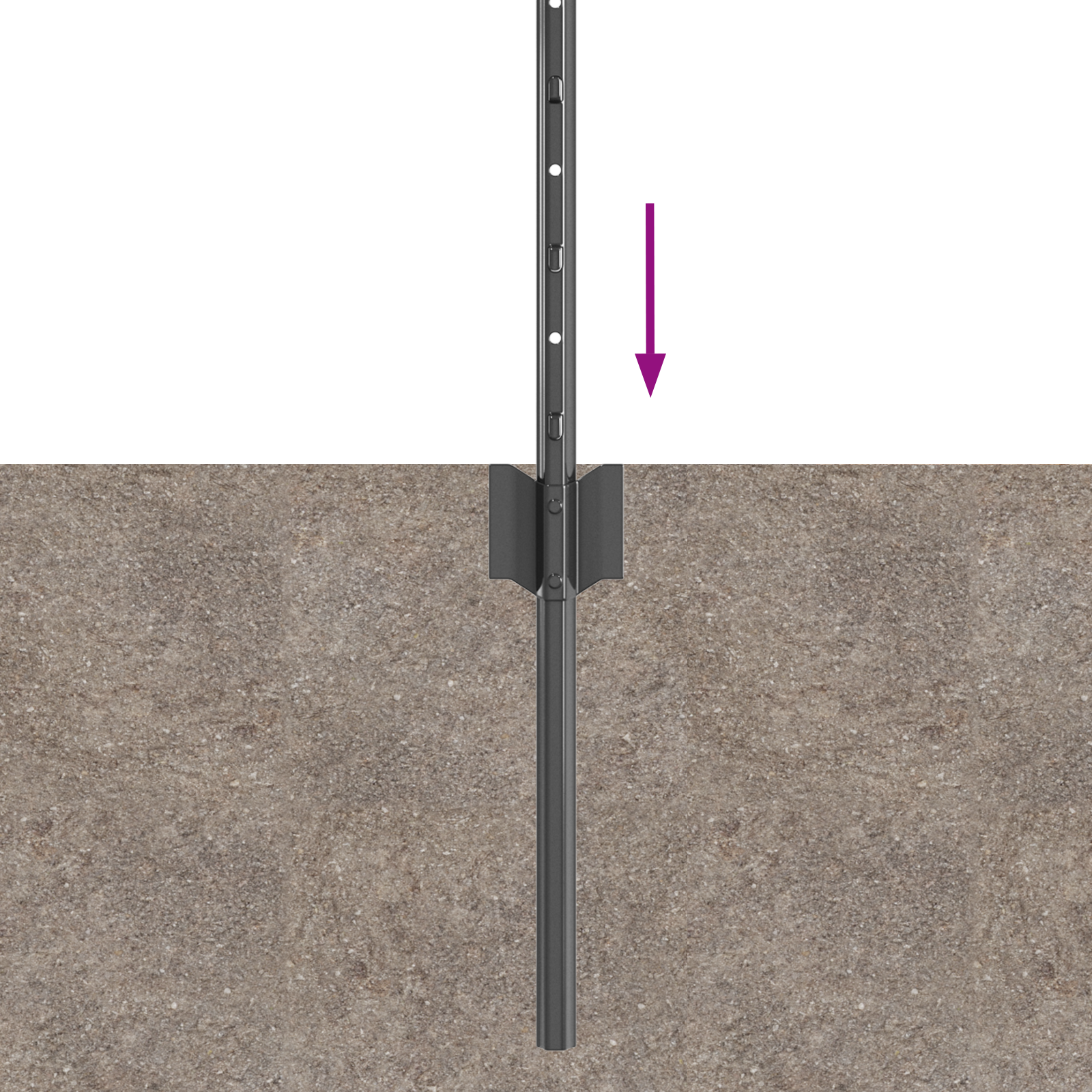 Gjerdepunkter 44 pcs Grå 120 cm Stål