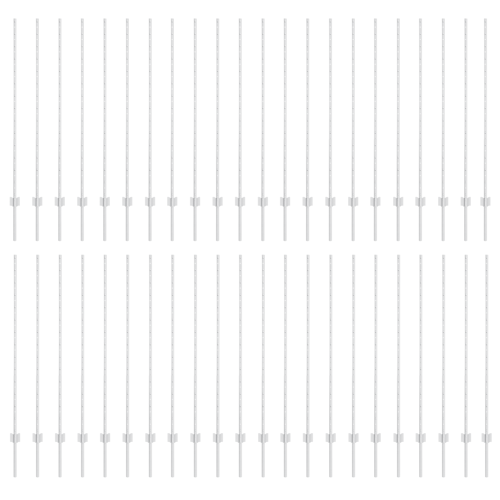 Gjerdepunkter 88 pcs sølv 180 cm Stål