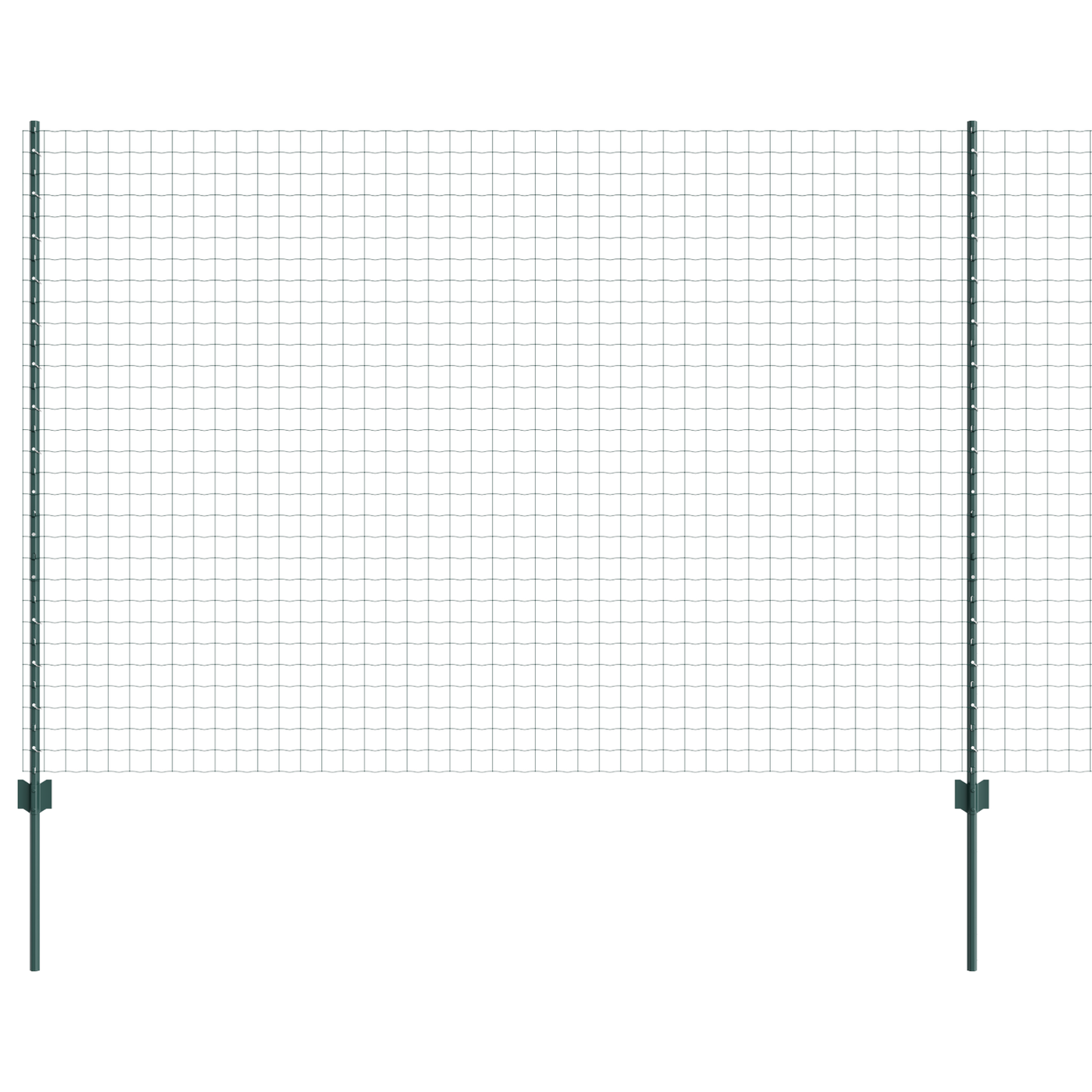 Euro gjerdet med stolpe 10 x 1,6 m PVC-belagt stål Grønn Mesh