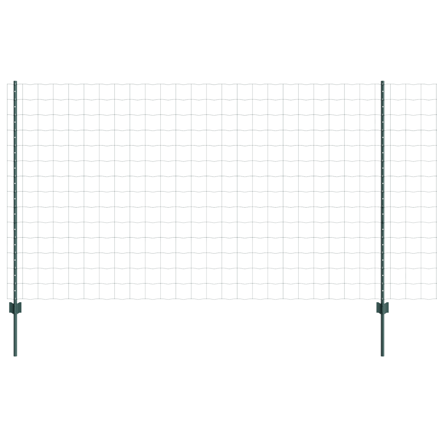 Euro gjerdet med stolpe 10 x 1,4 m PVC-belagt stål Grønn Mesh