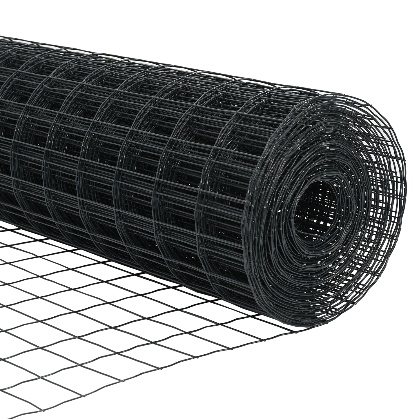 Euro gjerdet med stolpe 10 x 1,4 m PVC-belagt stål Grå Mesh