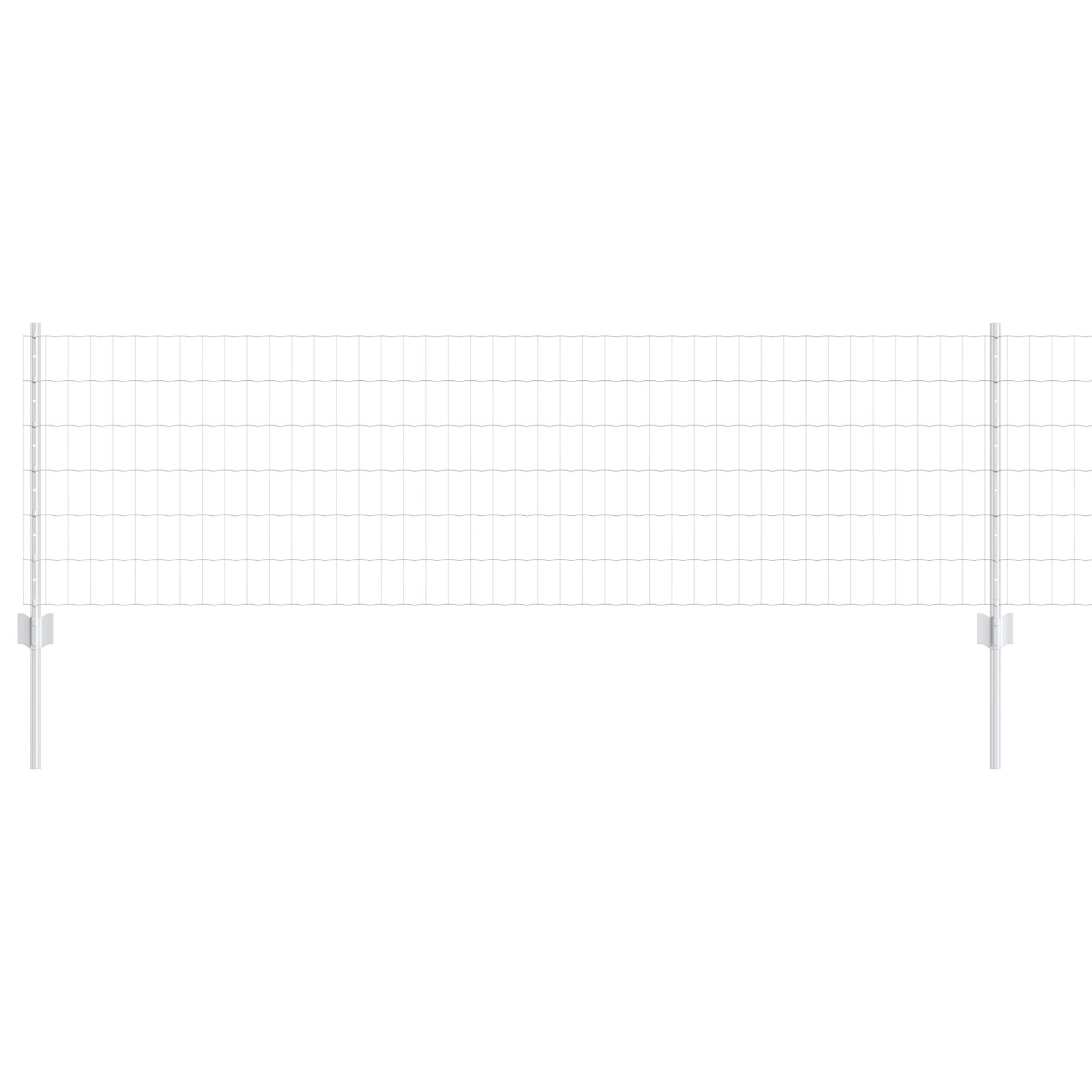 Gjerde med innlegg. sølv 0.6 x 25 m Stål