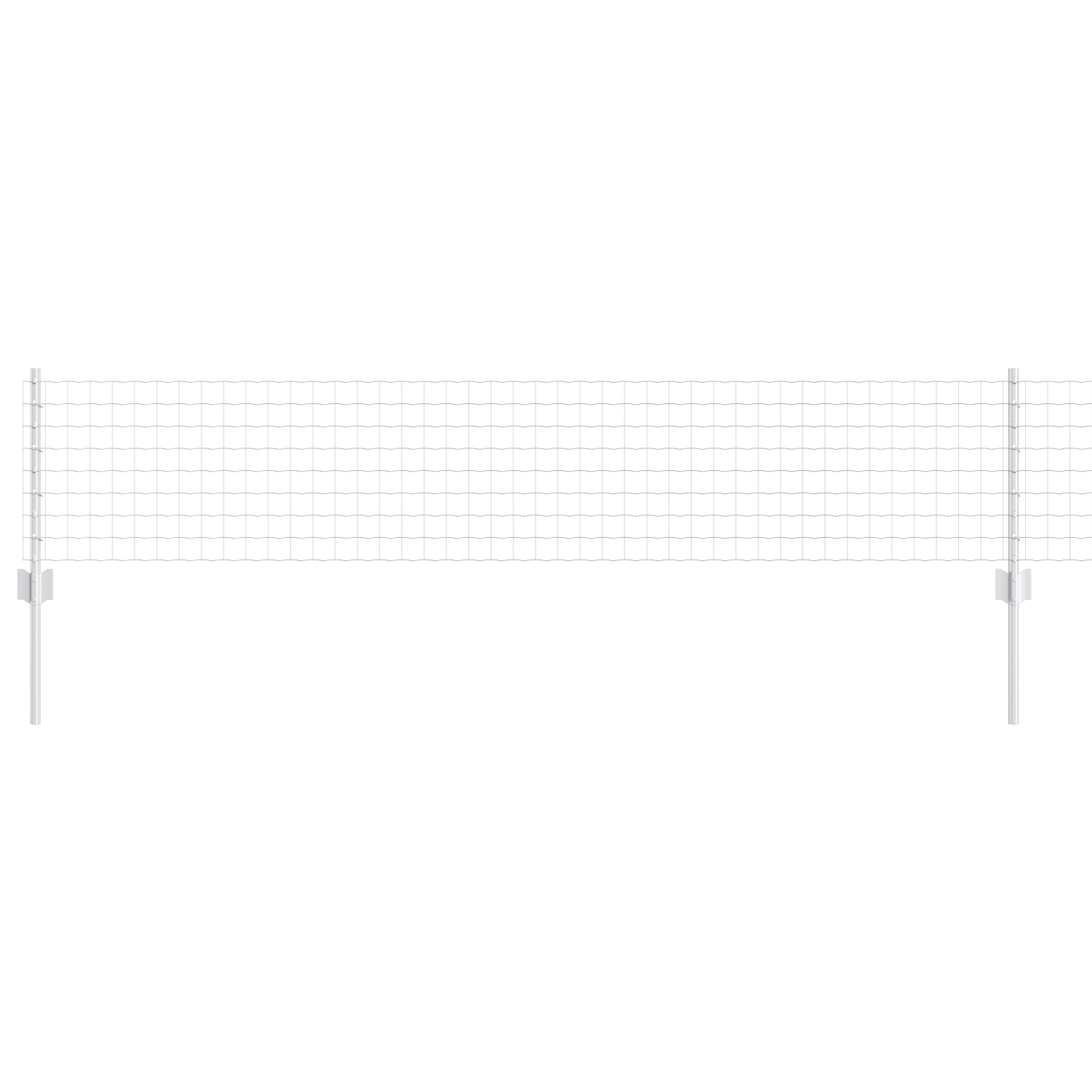 Gjerde med innlegg. sølv 0.4 x 50 m Stål