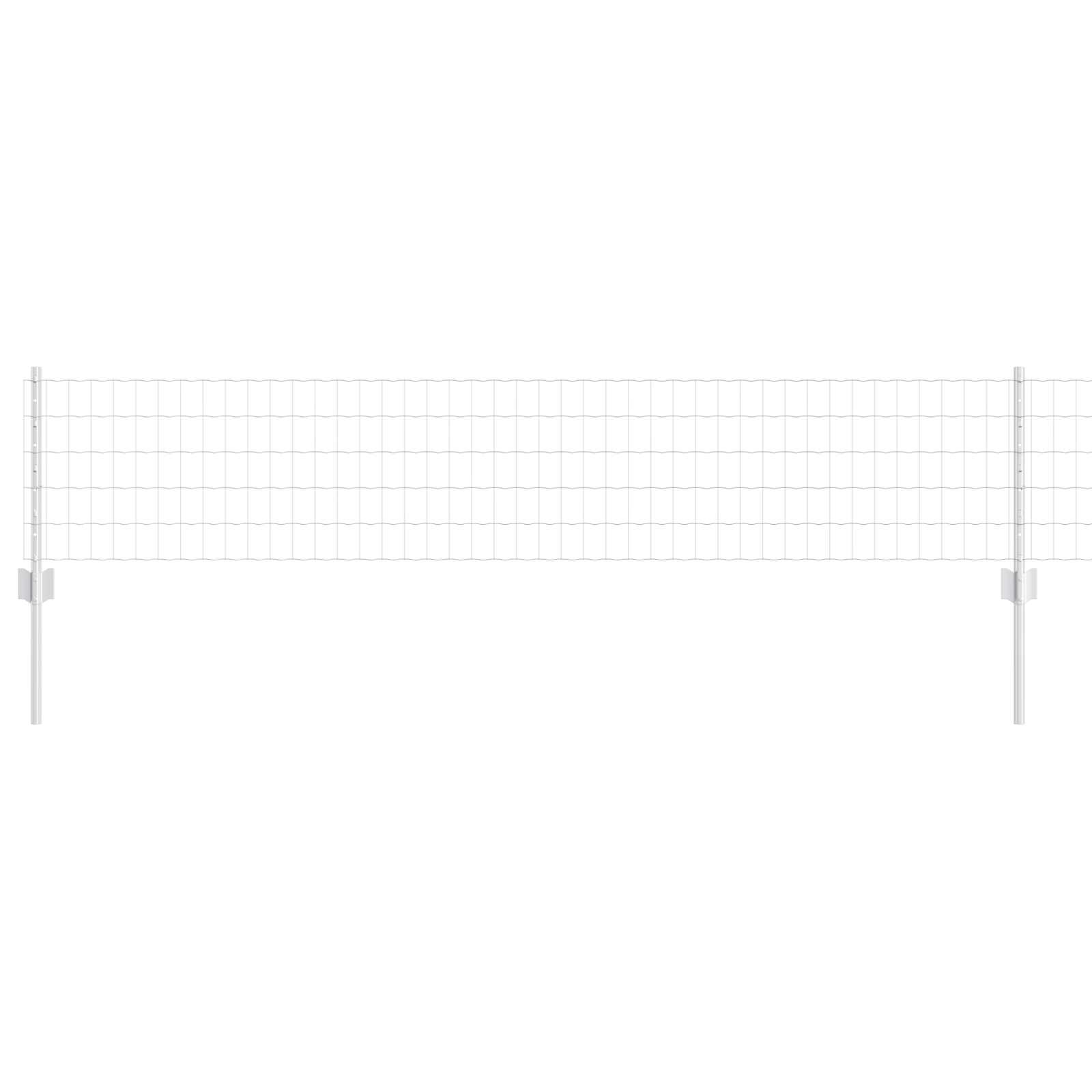Gjerde med innlegg. sølv 0.4 x 50 m Stål