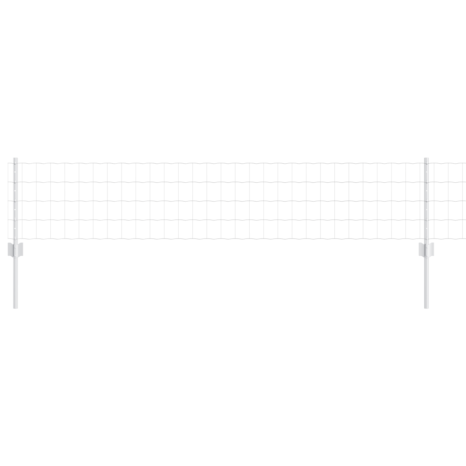 Gjerde med innlegg. sølv 0.4 x 50 m Stål