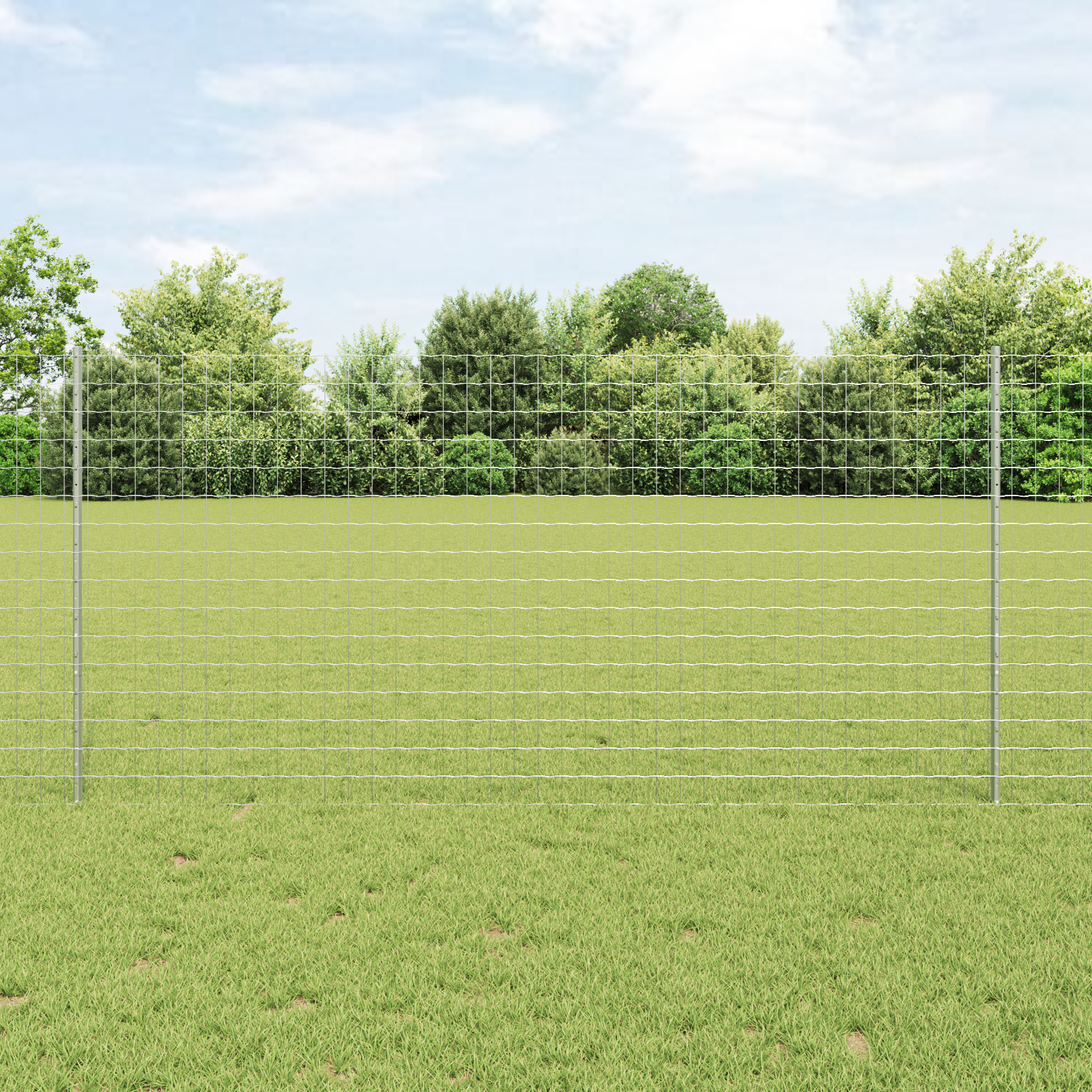 Gjerde med innlegg. sølv 1.2 x 10 m Stål