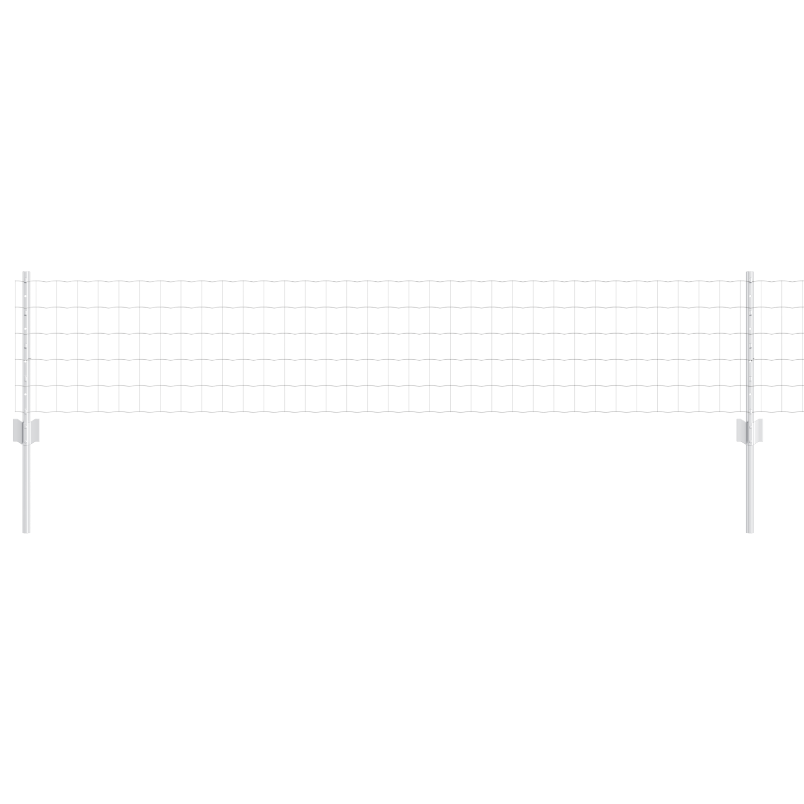 Gjerde med innlegg. sølv 0.4 x 50 m Stål