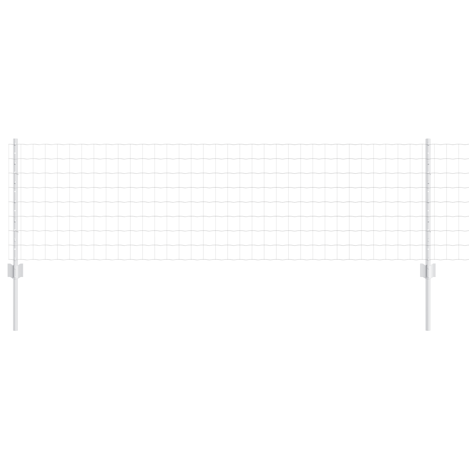 Gjerde med innlegg. sølv 0.6 x 50 m Stål