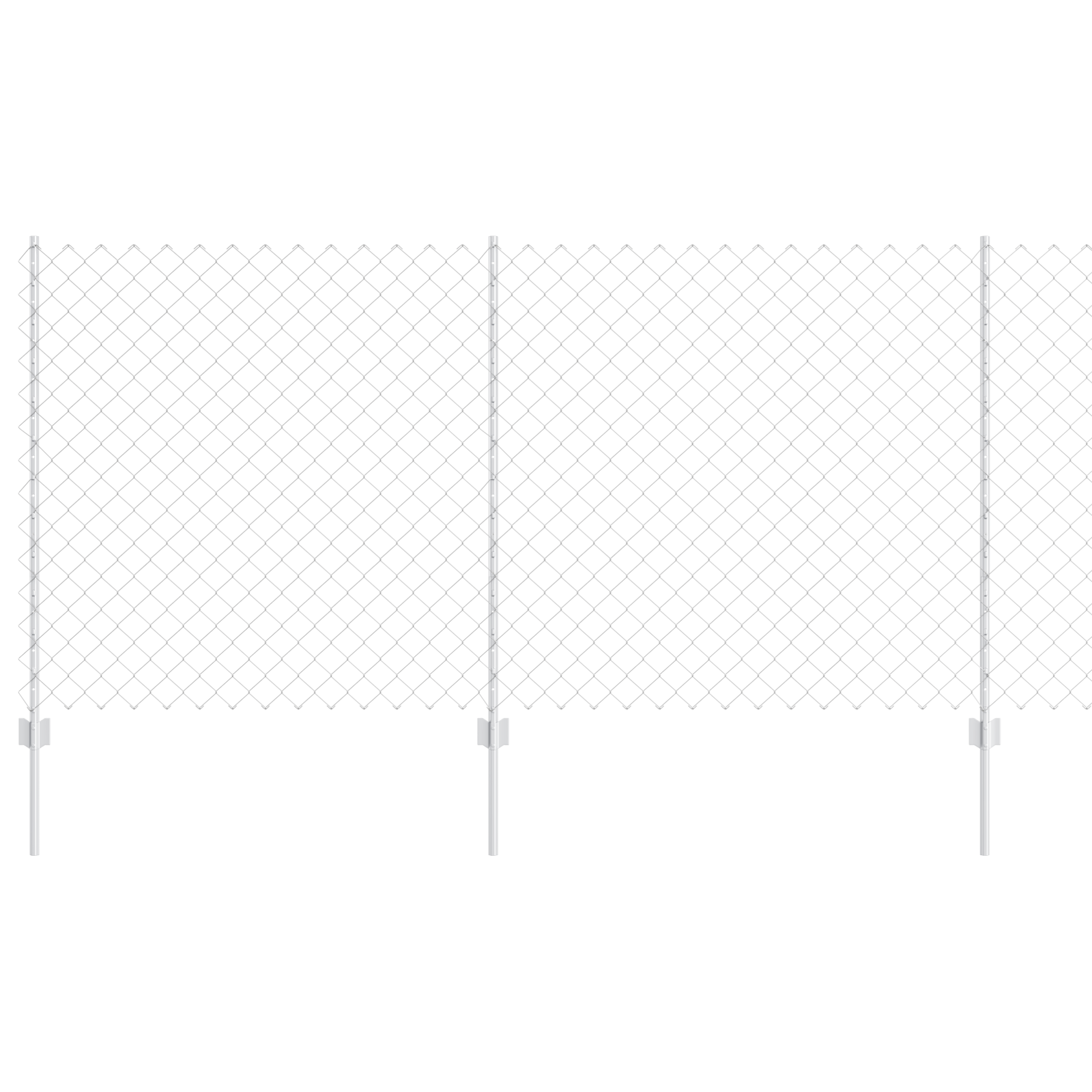 Gjerde med innlegg. sølv 1.2 x 25 m Stål