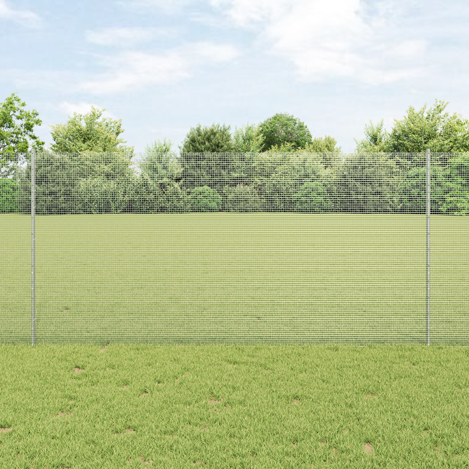 Gjerde med innlegg. sølv 1.2 x 25 m Stål