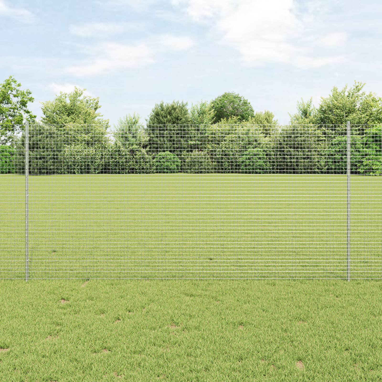 Gjerde med innlegg. sølv 1.2 x 25 m Stål