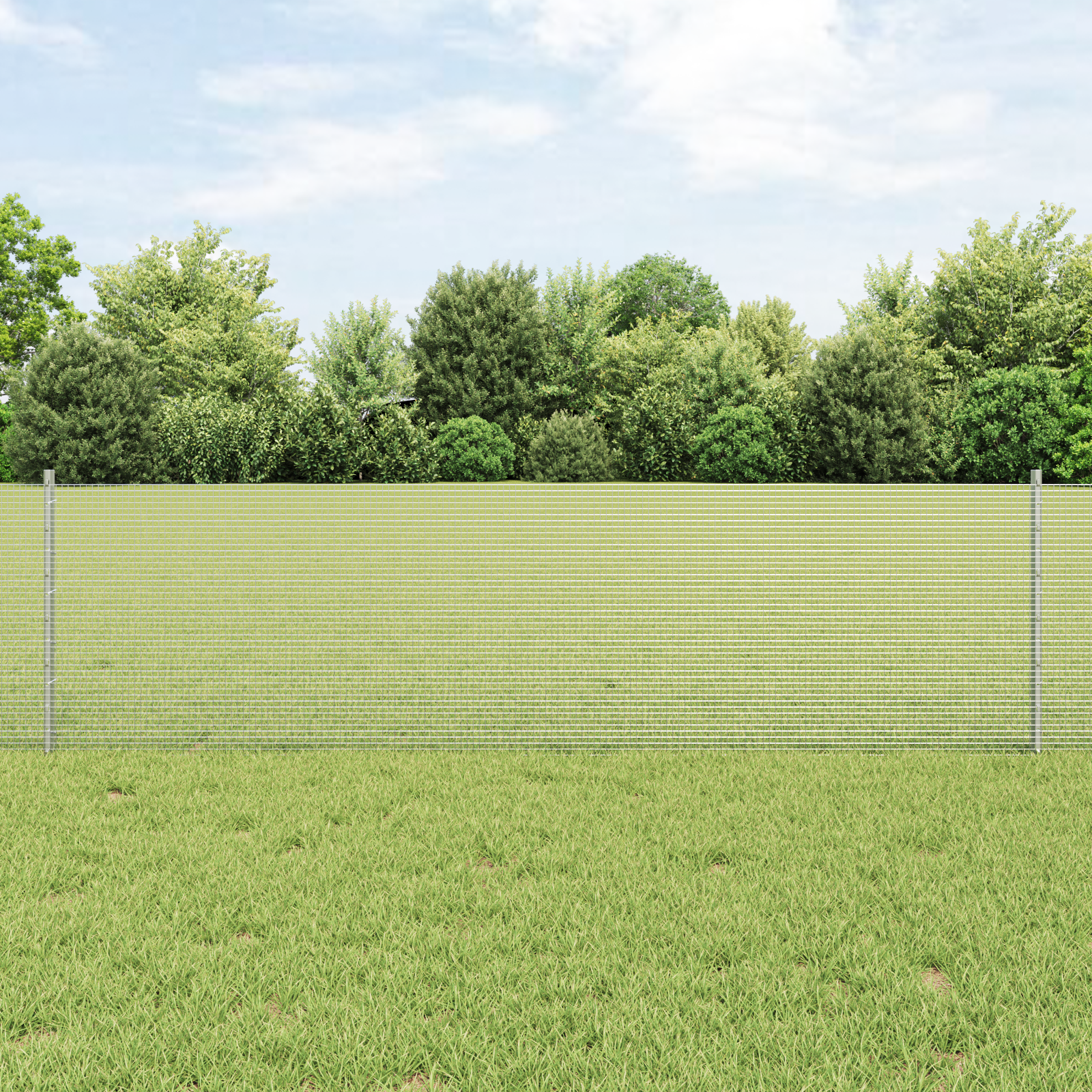Gjerde med innlegg. sølv 0.6 x 50 m Stål