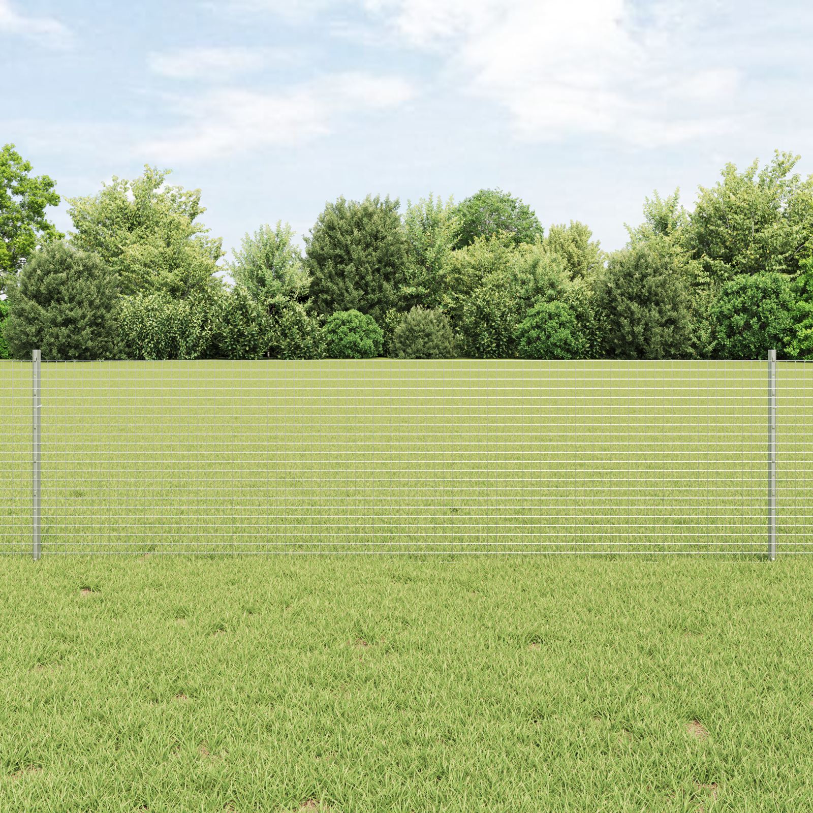 Gjerde med innlegg. sølv 0.6 x 50 m Stål