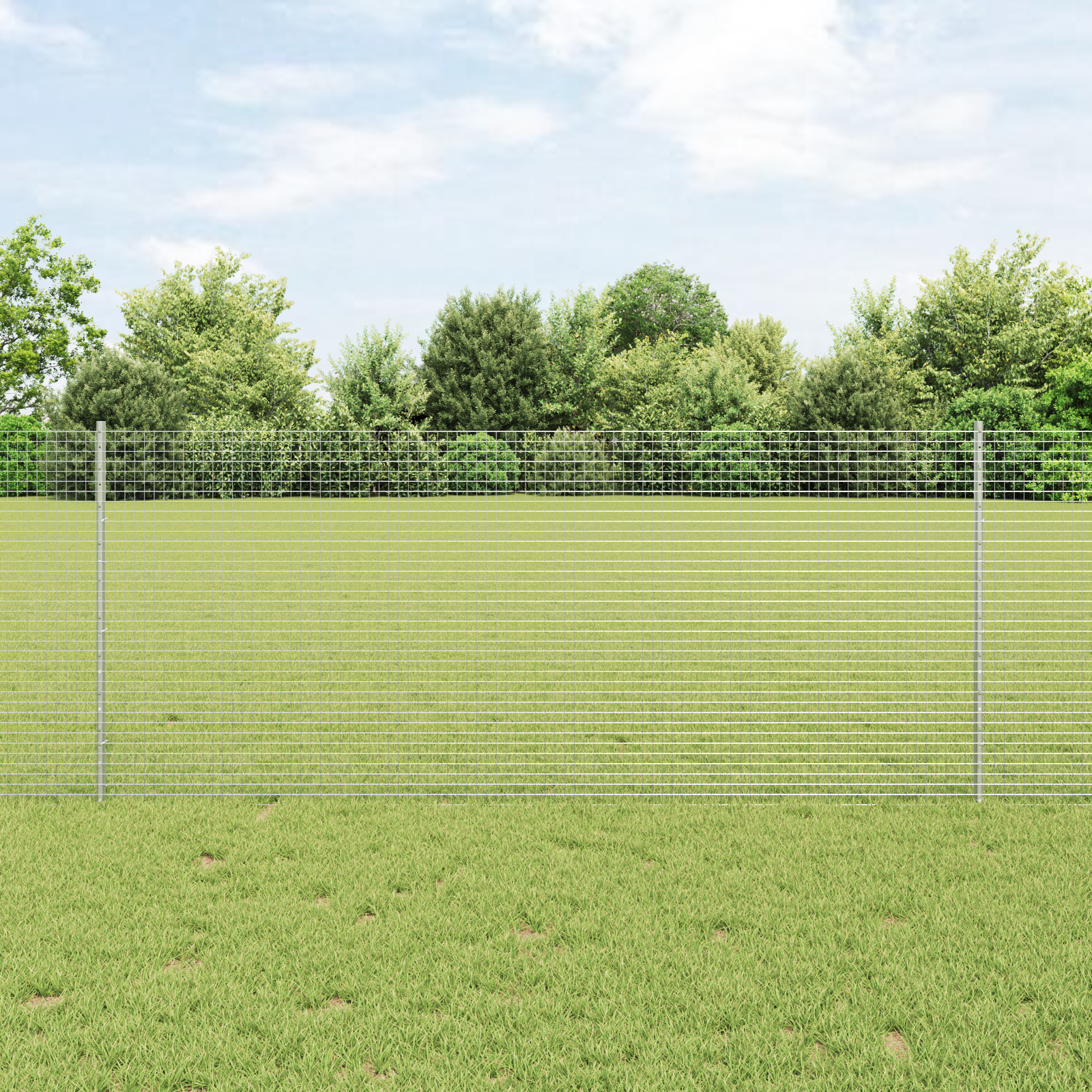 Gjerde med innlegg. sølv 1 x 50 m Stål