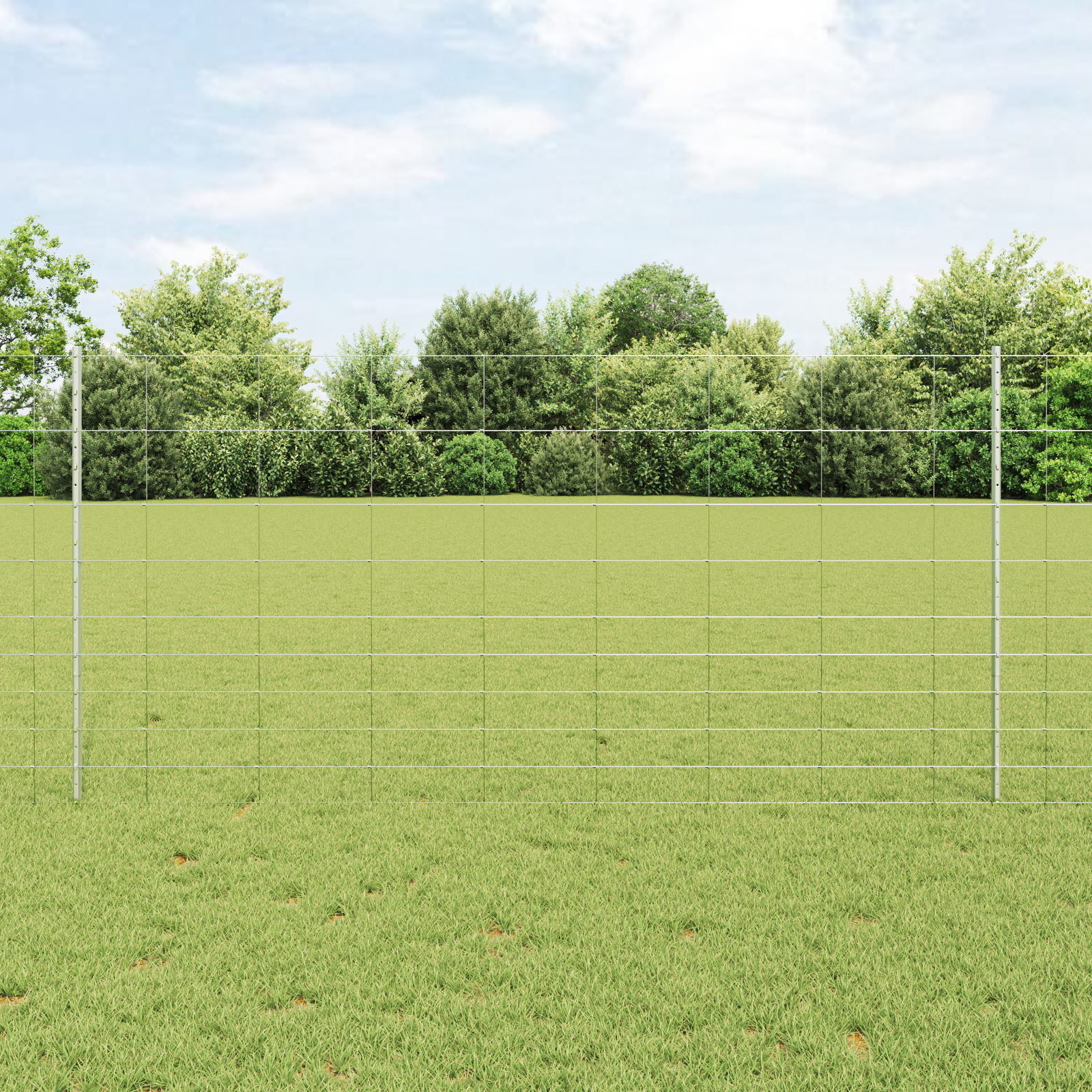 Gjerde med innlegg. sølv 1.2 x 25 m Stål