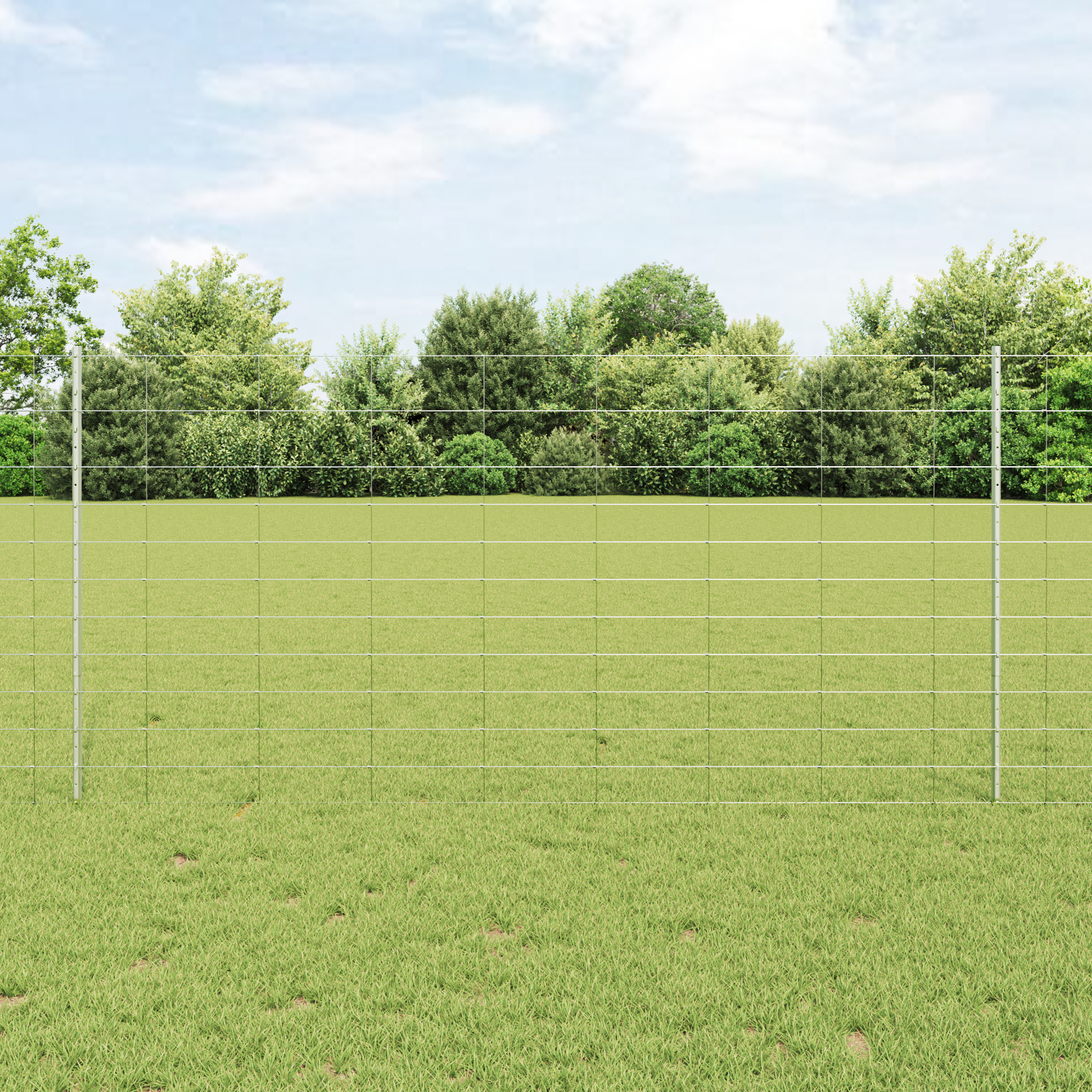 Gjerde med innlegg. sølv 1.2 x 25 m Stål