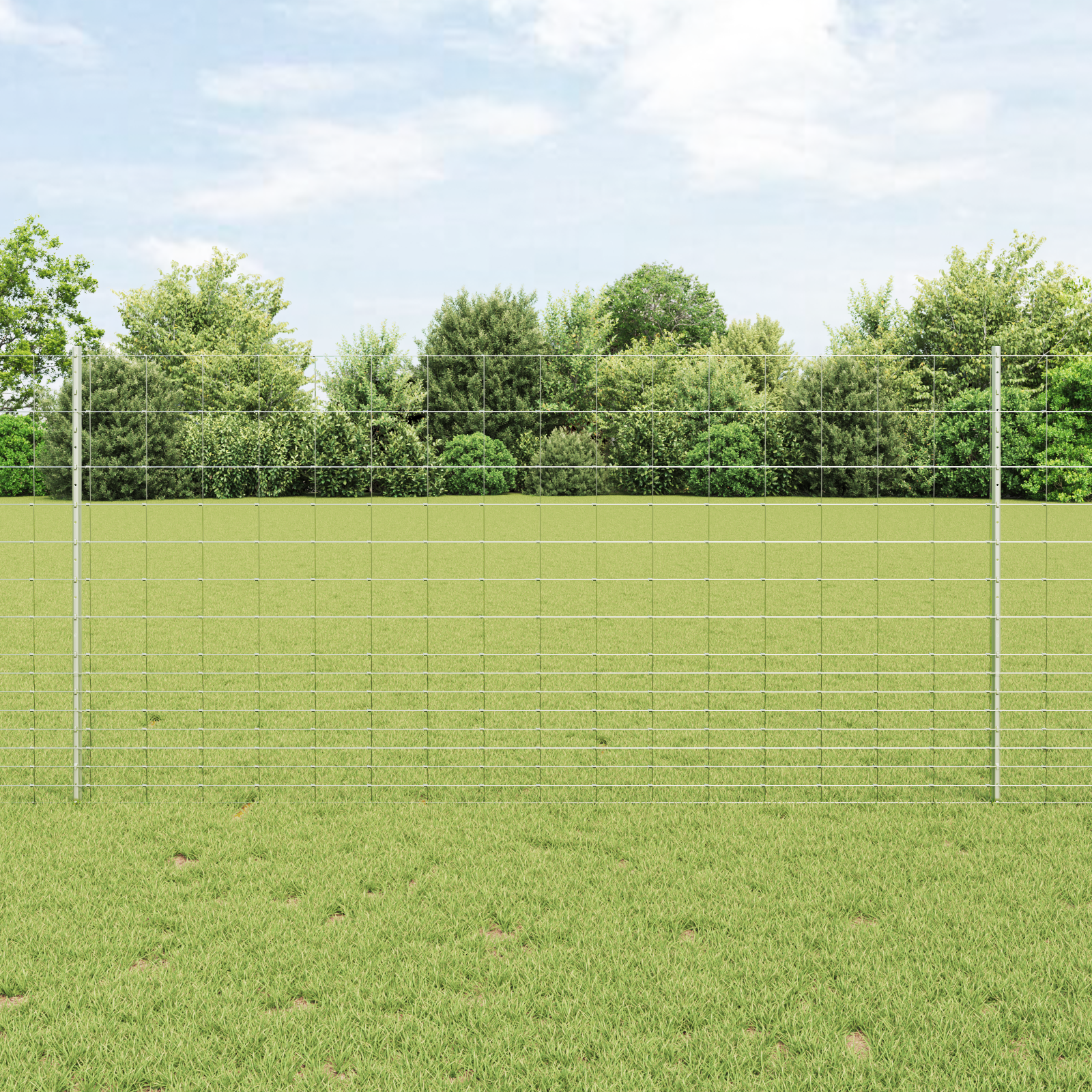 Gjerde med innlegg. sølv 1.2 x 25 m Stål
