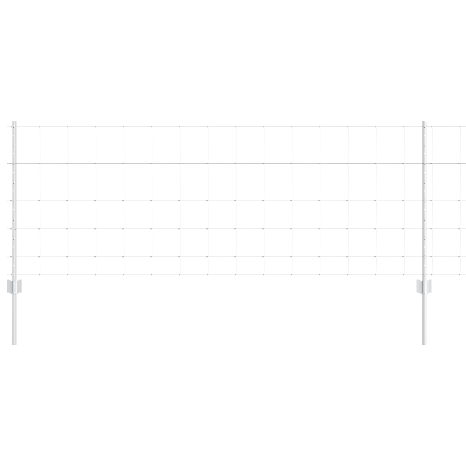 Gjerde med innlegg. sølv 0.8 x 50 m Stål