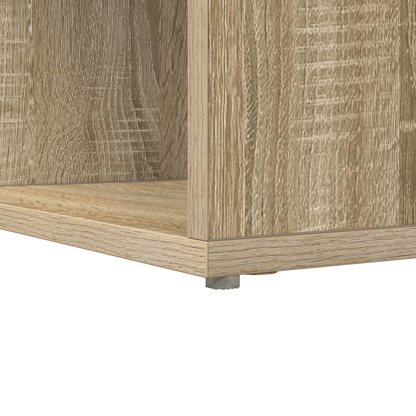 Hjørneskrivebord med hylle Sonoma eik 101,5 x 149,5 x 149,5 cm