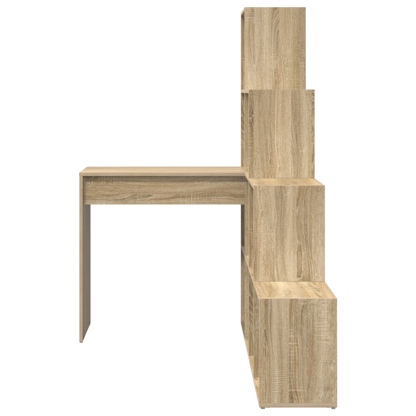 Hjørneskrivebord med hylle Sonoma eik 101,5 x 149,5 x 149,5 cm