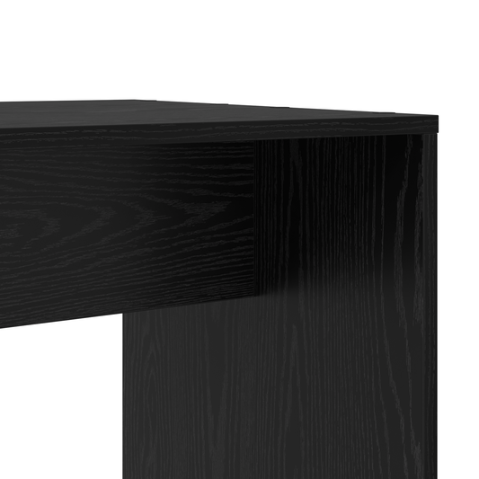 Skrivebord Svart Eik 138,5 x 55 x 143 cm Konstruert tre