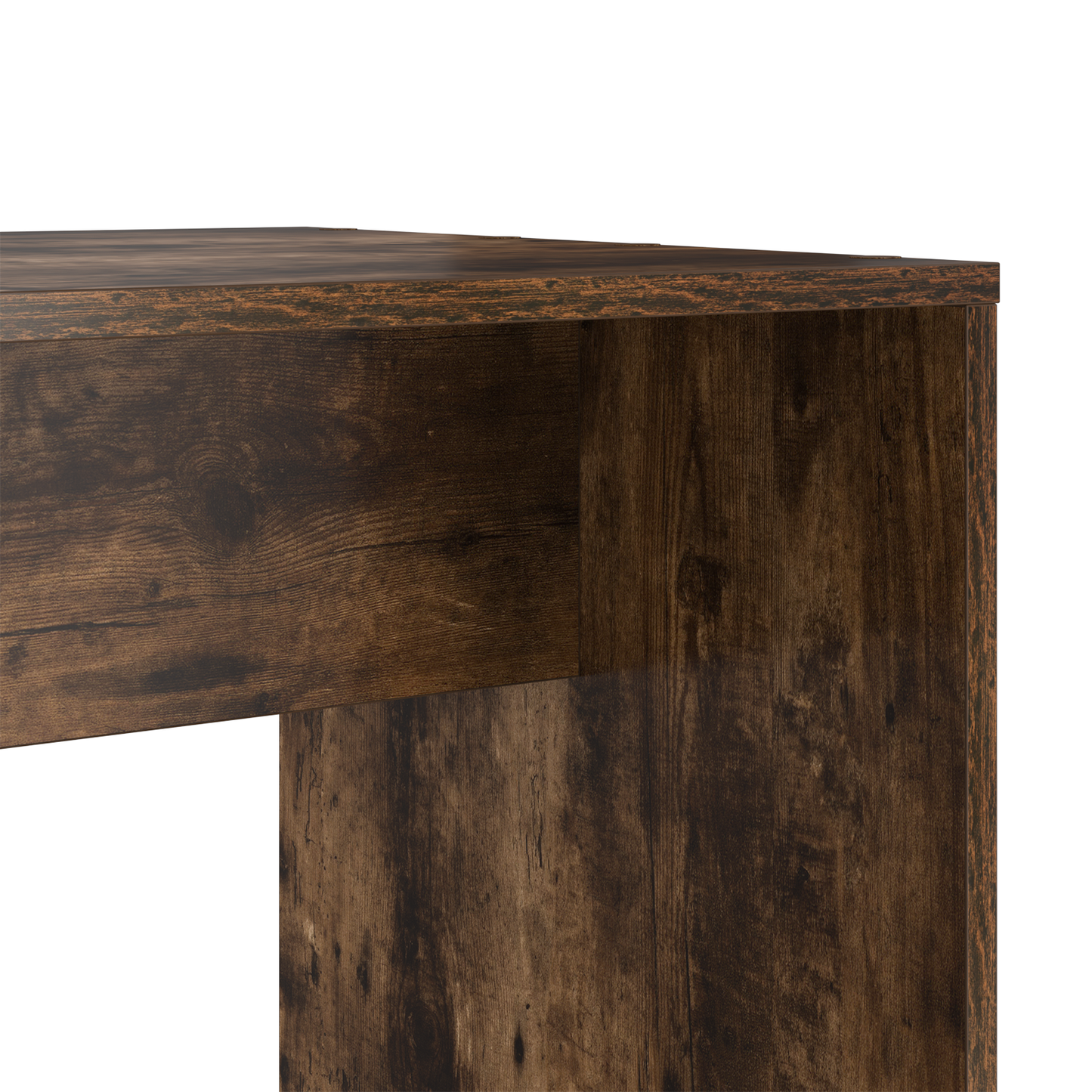 Skrivebord Røkt eik 138,5 x 55 x 143 cm Konstruert tre