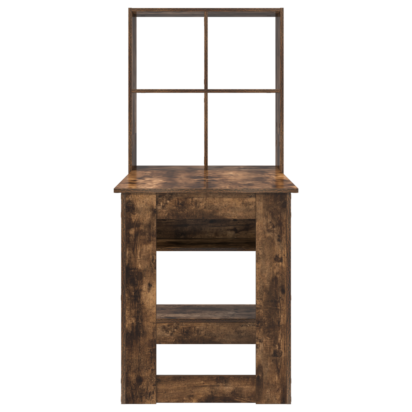 Skrivebord med hylle Røkt eik 122 x 67 x 145 cm Konstruert tre