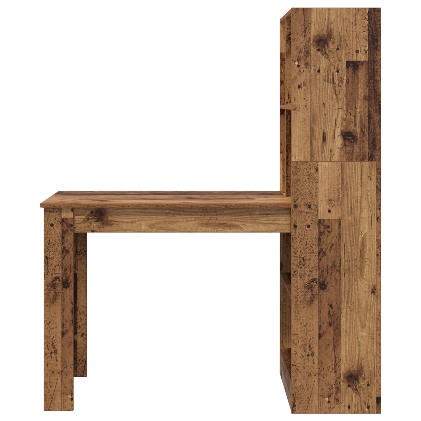 Skrivebord med hylle Gamle tre 122 x 67 x 145 cm Konstruert tre