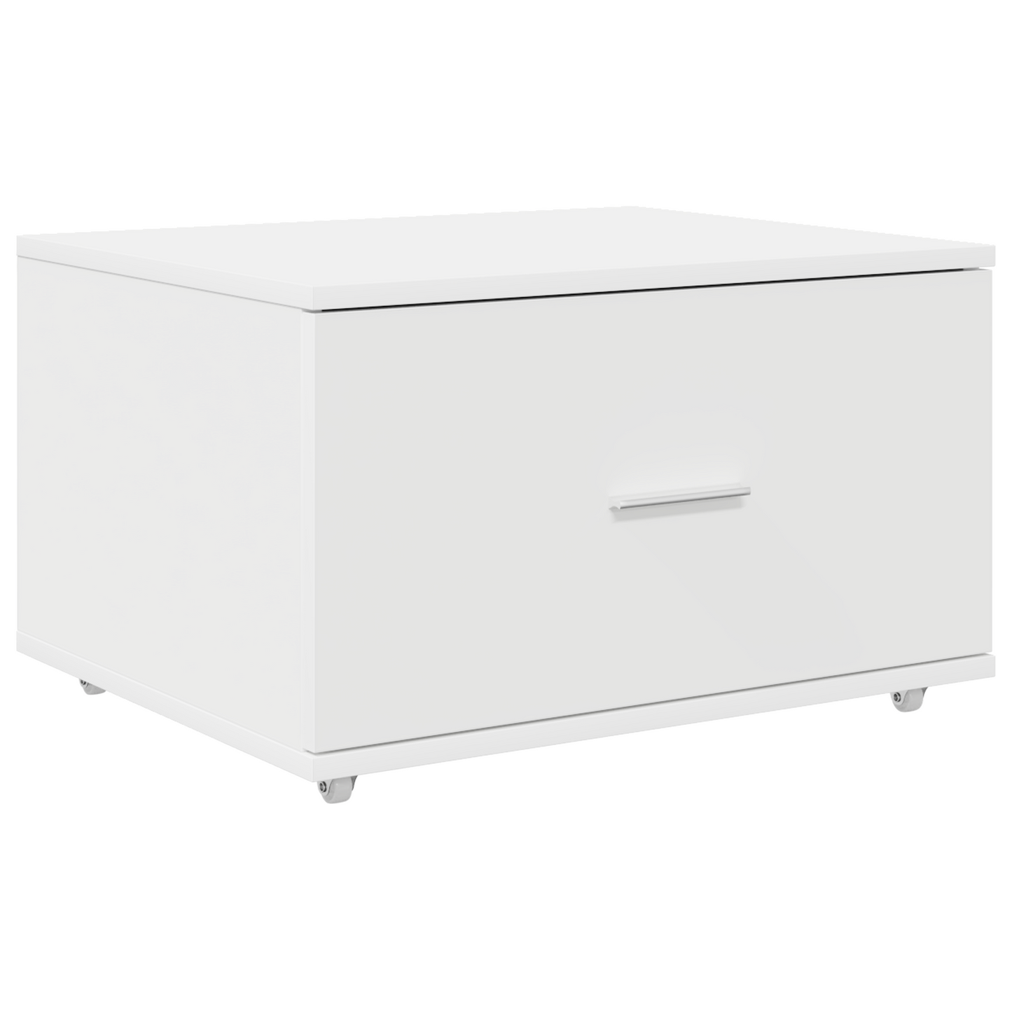 Skrivebord med skuff Hvit 131,5 x 50 x 106,5 cm Konstruert tre