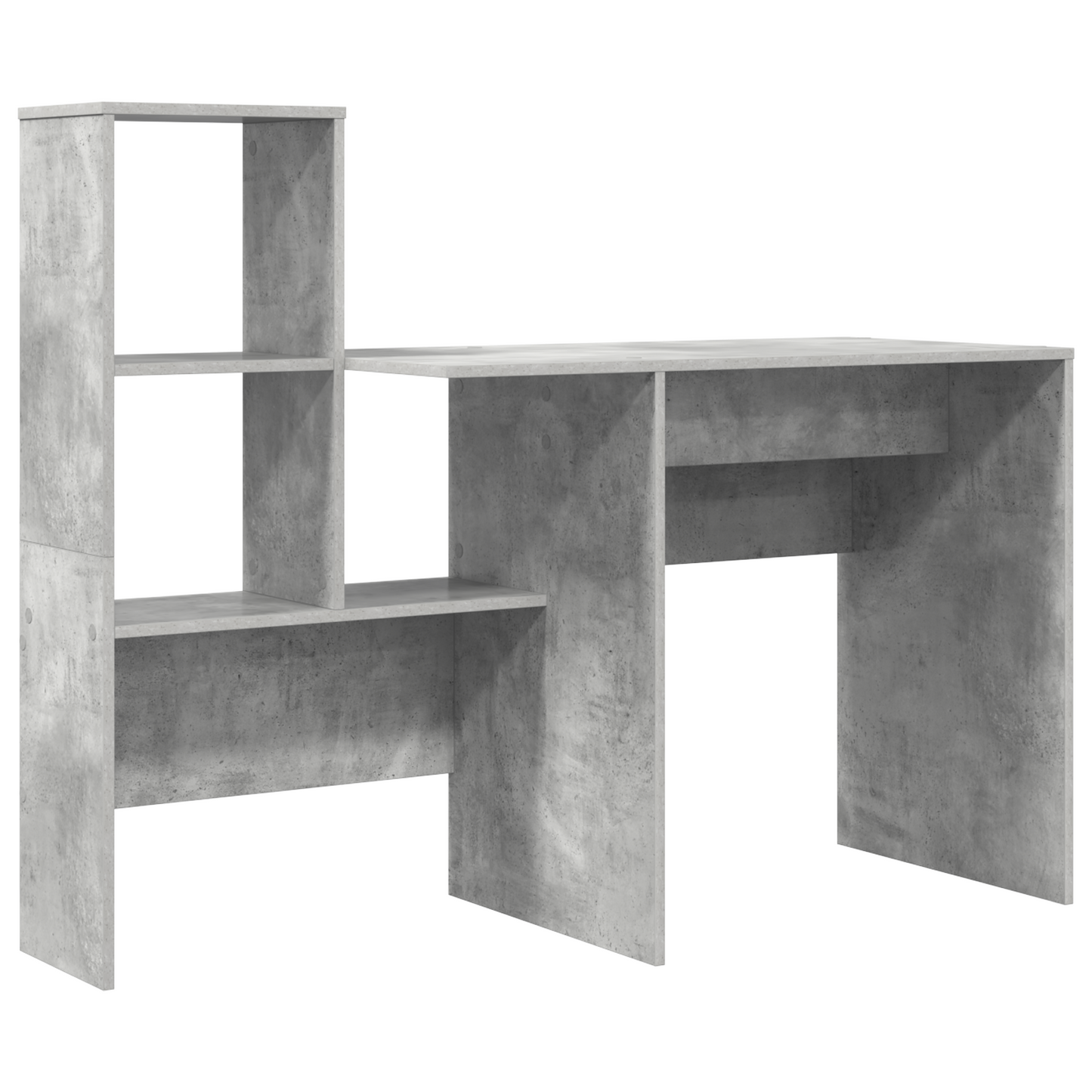 Skrivebord Betonggrå 131,5 x 50 x 106,5 cm Konstruert tre
