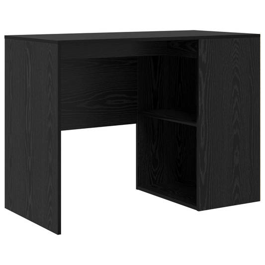 Hjørneskrivebord med skuff Svart Eik 102 x 88 x 75 cm