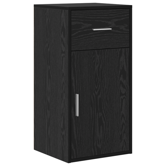 Hjørneskrivebord med skuff Svart Eik 102 x 88 x 75 cm