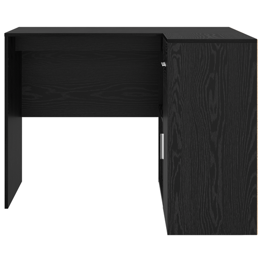 Hjørneskrivebord med skuff Svart Eik 102 x 88 x 75 cm