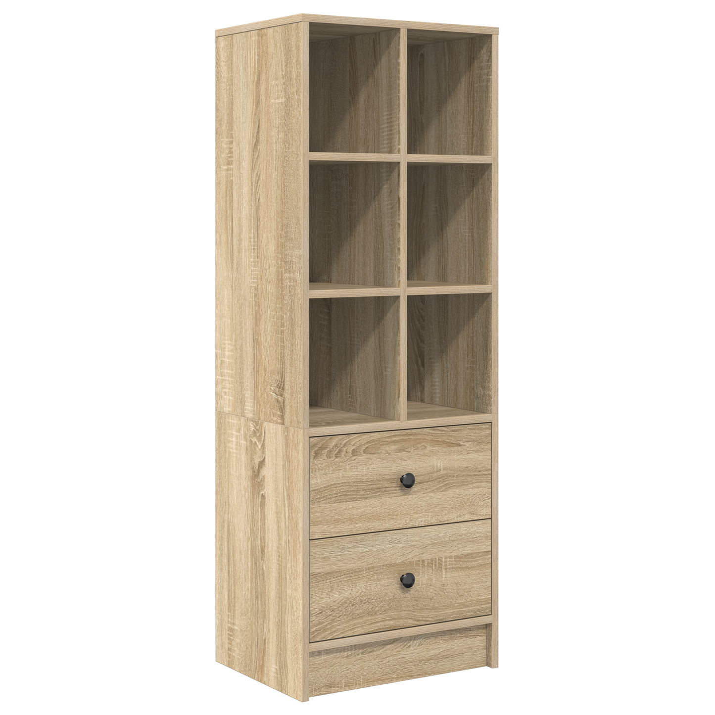 Skrivebord med skuff 2 pcs Sonoma eik