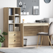 Skrivebord med skuff 2 pcs Sonoma eik
