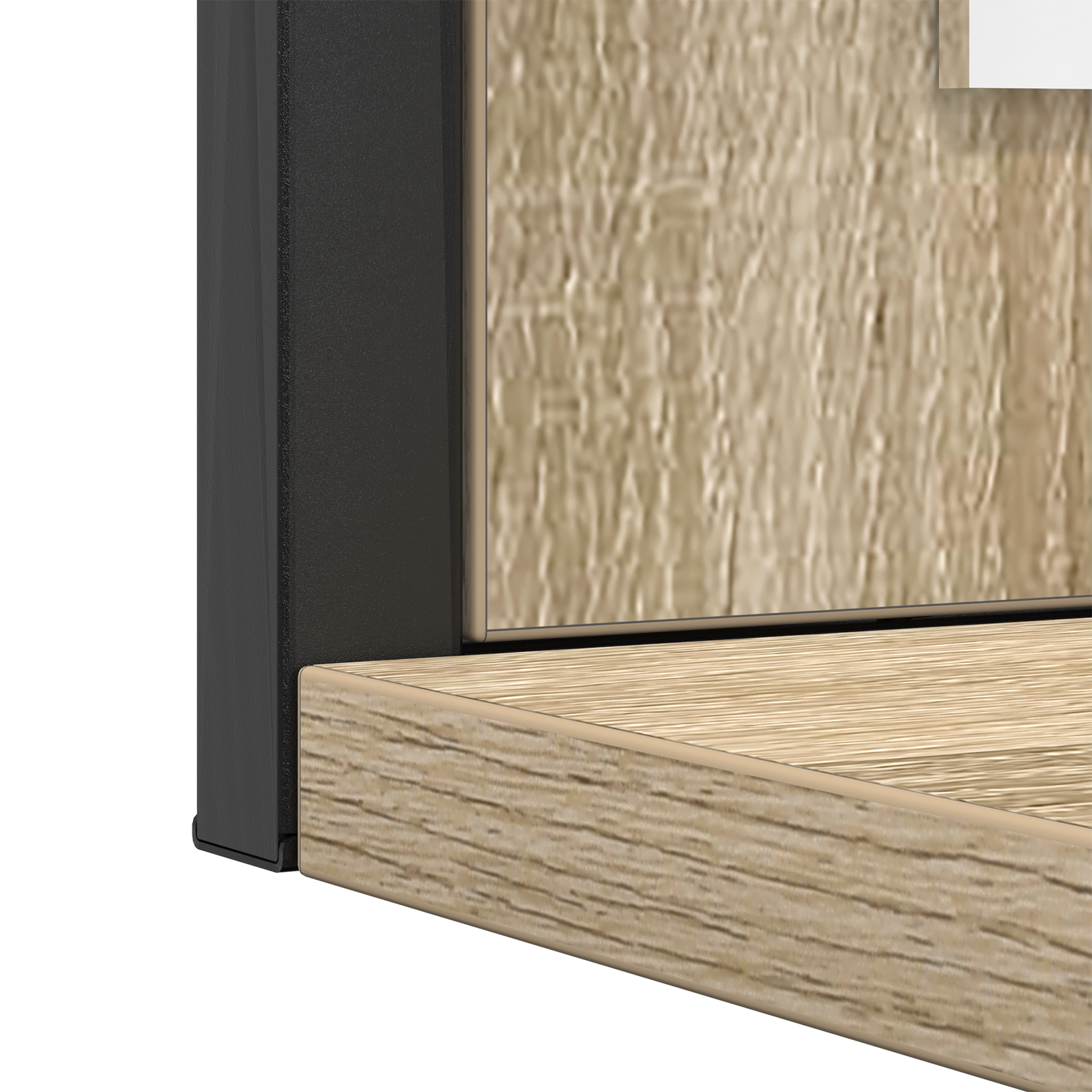 Baderomsinnredningssett med hylle 3 pcs Brun 33 x 33 x 120.5 cm