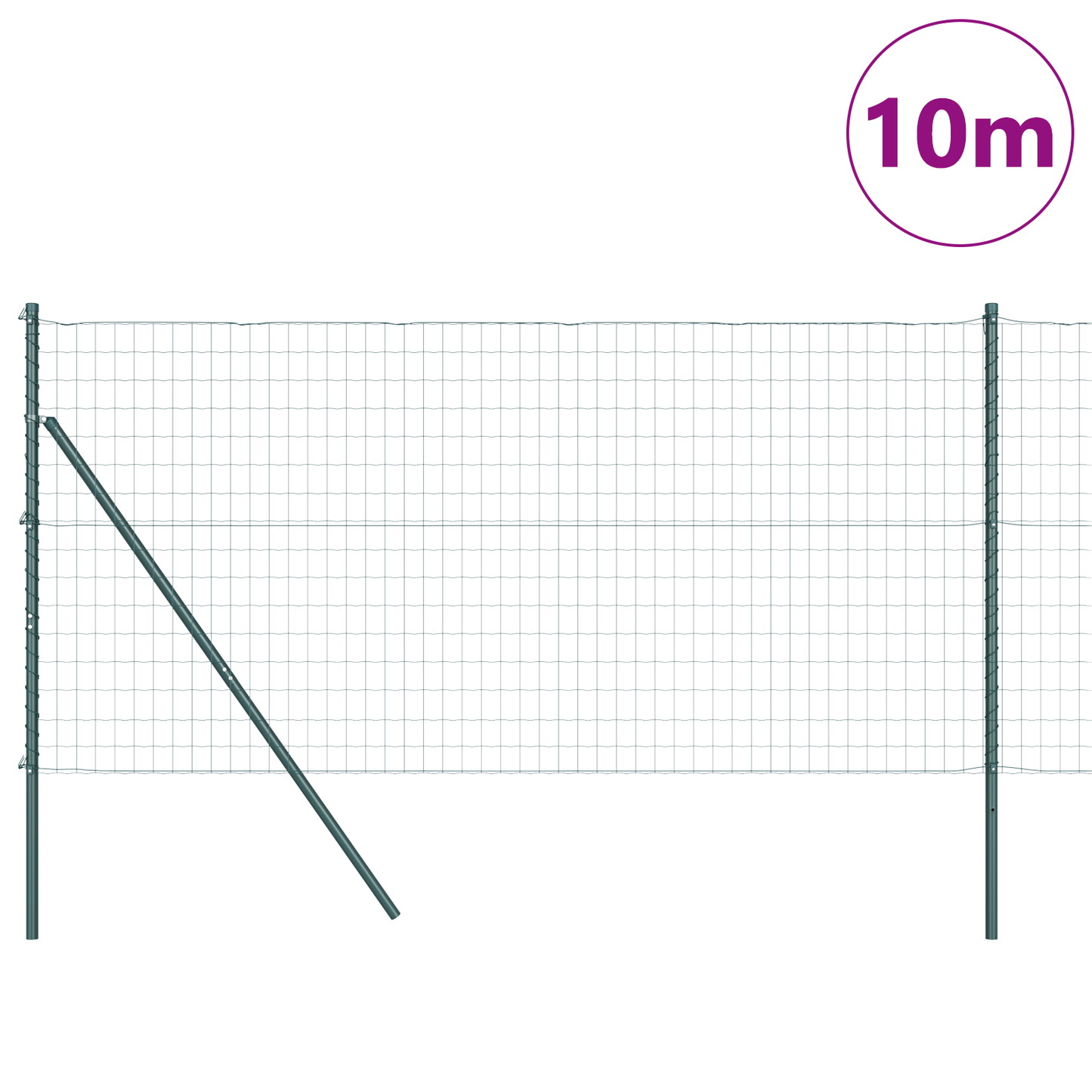 Euro Zaun Festemo 10 x 1,2 m PVC-belagt stål Grønn Mesh