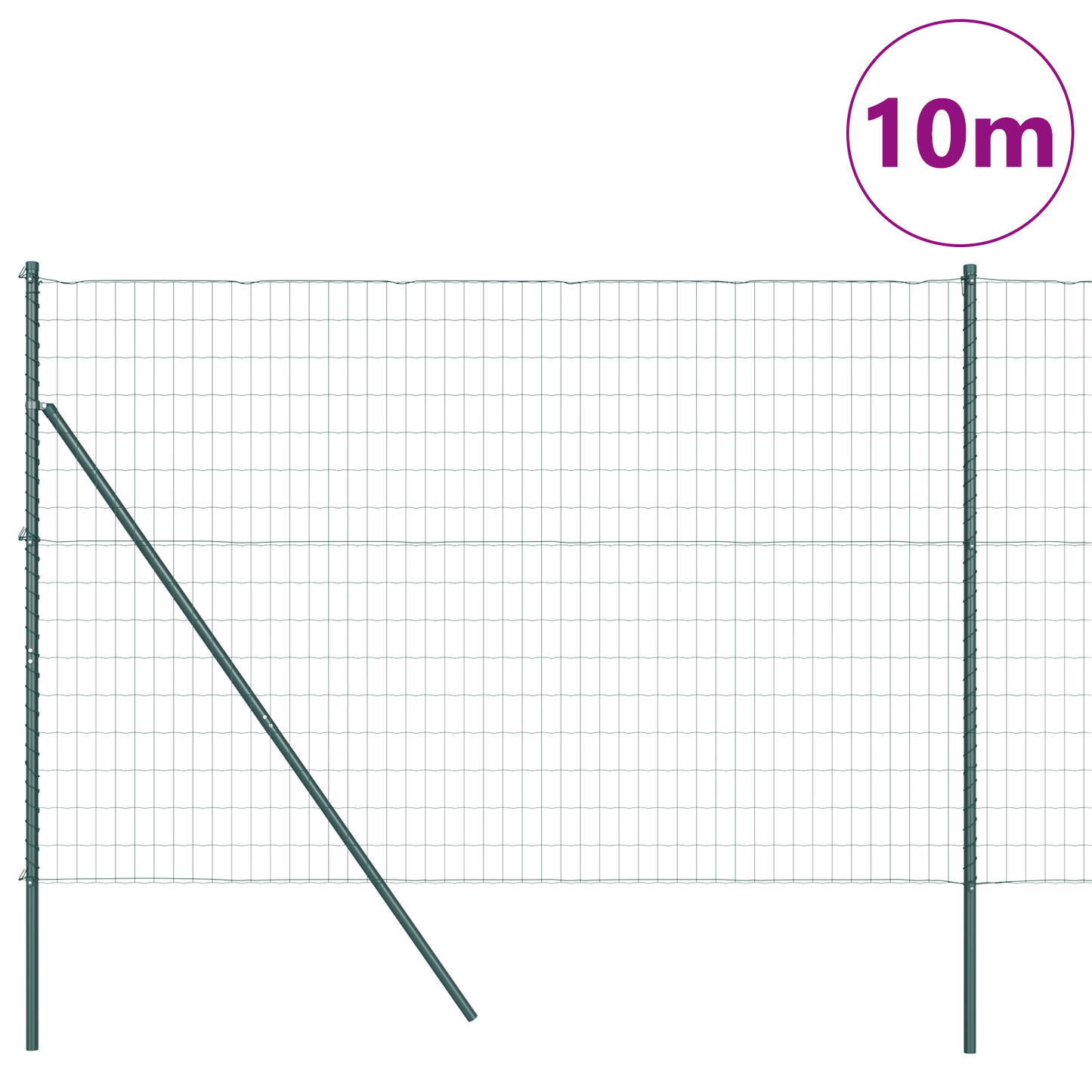 Euro Zaun Festemo 10 x 1,5 m PVC-belagt stål Grønn Mesh
