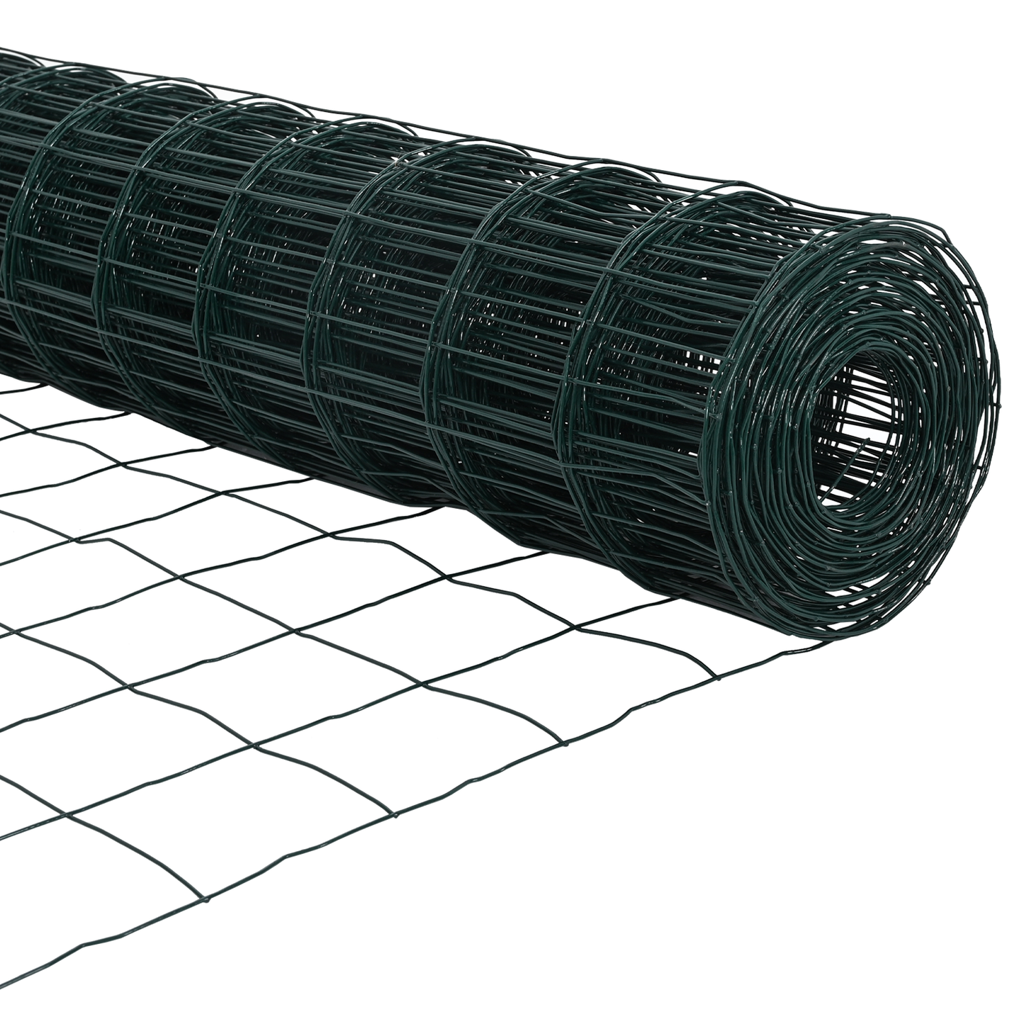 Gjerde med stolpe grønn 1,4 x 10 m Stål og PVC